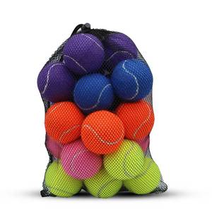 lot 32295 image: SHYUJAJIE Tennis Balls, 8 Pack Training Tennis Balls,High Elasticity Practice Tennis for Beginner, Exercise Playing Balls for Pet Dog (Multicolour) - Retail $22