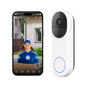 lot 32300 image: Noorio 3K Smart Video Doorbell Wireless, 5MP Battery-Powered Security Camera with Chime, 180-Day Battery Life, AI PackageHuman Detection, 2-Way Talk, No Monthly Fee, Compatible with Alexa