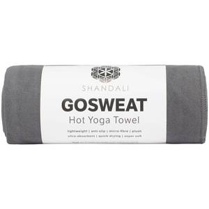 lot 33206 image: Shandali Hot Yoga Towel - Suede - 100% Microfiber, Super Absorbent, Bikram Yoga Mat Towel - Exercise, Fitness, Pilates, and Yoga Gear - Gray 26.5 x 72 - Retail $19