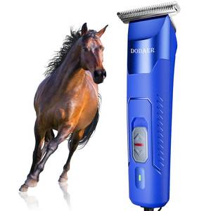 lot 33207 image: DODAER Professional Grooming Electric Corded 2-Speed Horse Clipper with Detachable Blade - Cool & Quiet Running Design - Includes Size T84 Blade for Complete Horse Grooming - Blue - Retail $110