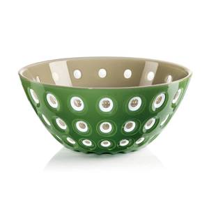lot 33215 image: Guzzini Le Murrine 9.8 Bowl - Moss Green & Sand - 3 Color Technology, Chip Resistant & Unbreakable, Reusable, BPA-Free, Cereal, Soup, Fruits - Mixing Bowl for Kitchen Ingredients