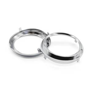 lot 33216 image: Yunnergo Automotive Fog Light Lamp Bezel Cover Compatible with Sienna SE 2012-2017 Fog Light Cover Chrome Trim Rings 52713-08020 52712-08020