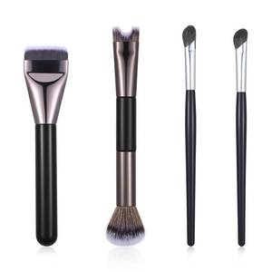 lot 33650 image: MBAIYO Nose Contour Brush,2-In-1 U-Shaped Fluffy Nose Define Applicator Set for Sculpting Defining Highlighting Suitable Beginners Professionals 4Pcs