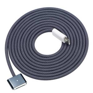 lot 33651 image: DERLULU Magnetic Charger Cable for MacBook Air & Pro, 6.6FT USB-C to Magnetic Cable Compatible with Air 1315 M2-M5 & Pro 1416 2021-2026, Midnight Blue - Retail $23