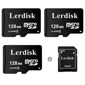 lot 33671 image: Factory Wholesale Micro SD Card 128MB (0.12GB) Pack of 3 in Bulk Low Capacity for MP3Old PhonesSmall Files Only -Not for CamerasDashcamsGB Devices - Retail $13