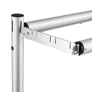 lot 33677 image: Hecis 9 Double Crossbar Hanger Backdrop Hanger Crossbar Valance Hangers for Pipe and Drape Backdrop Stand Kit(9 Hanger, 2 Pack) - Retail $21
