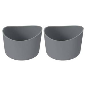 lot 33708 image: uxcell 2pcs 6cm Protective Silicone Boot Sleeve for 12-24 oz, Water Bottle Bottom Silicone Anti-Slip Sleeve Cover, Irregular Shape Cup Accessories, Dark Gray - Retail $10