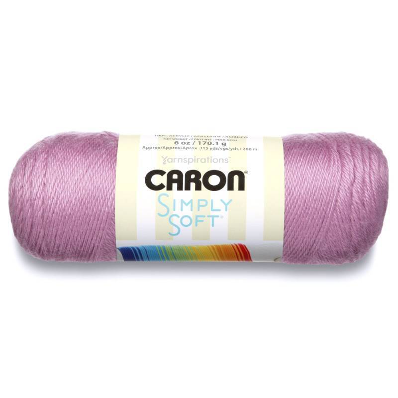 lot 42165 image: Caron H97COL0005 Simply Soft Collection Yarn, 6oz, Gauge 4 Medium, 100% Acrylic- Blackberry - Machine Wash & Dry - Retail $13