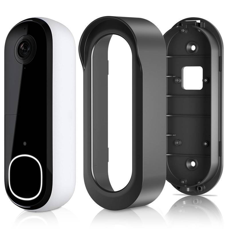 lot 29496 image: No Drill Adhesive Video Doorbell Mount for Arlo Video Doorbell 2KHD (2nd Gen), Not Block Doorbell Sensor, Anti-Theft Camera Mount Door Mounting Bracket Holder Accessories for Apartments Houses - Retail $16