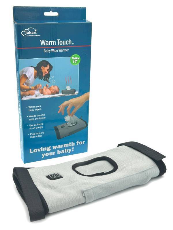 lot 33458 image: Jokari Adjustable Portable Baby Wipes Warmer Wrap. USB Rechargeable Multiple Heat Settings for Gentle Warmth. On the Go Heater Fits Most Diaper Bags for Easy Storage and Travel with Babies or Toddlers - Retail $30