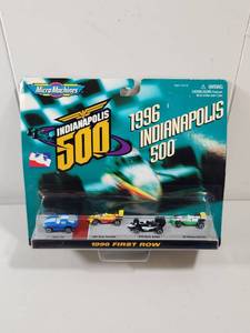 lot 110 image: Micro Machines 1996 Indianapolis 500 First Row 4-Car Set
