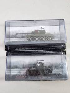 lot 146 image: DeAgostini 172 Scale WWII Military Tank Models Sherman and Pershing