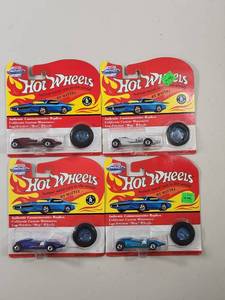 lot 159 image: Hot Wheels California Custom Commemorative Replica Die-Cast Cars Set of 4