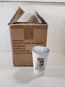 lot 173 image: Miller Lite Kansas City Royals 2018 Aluminum Beer Cup - Set of 20