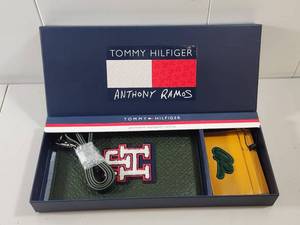 lot 174 image: Tommy Hilfiger Anthony Ramos Collaboration Leather Lanyard Pouch and Card Case Set