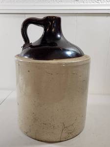 lot 231 image: Stoneware Jug with Brown Glaze Top