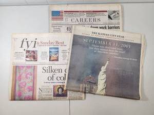 lot 243 image: September 11 2001 Commemorative Newspaper Collection