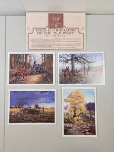 lot 245 image: Four Lithographs of the Old West by Andrew Dagosta