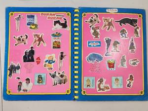 lot 249 image: 1980s Sticker Album with Trading Cards