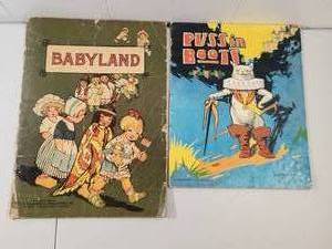 lot 250 image: Babyland And Puss In Boots Childrens Book Collection