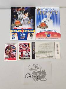 lot 253 image: Sports Memorabilia Collection - Basketball Cards, Autographs and Event Tickets
