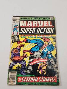 lot 254 image: Marvel Super Action #3 Captain America Comic Book September 1977