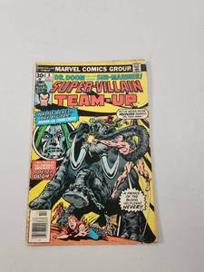 lot 255 image: Marvel Super-Villain Team-Up #8 Comic Book Dr. Doom and Sub-Mariner 1976