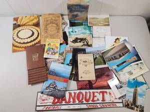 lot 264 image: Mixed Collection of Postcards Books and Paper Ephemera