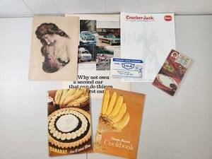 lot 265 image: Retro Advertising and Recipe Collection with Violin Art Print