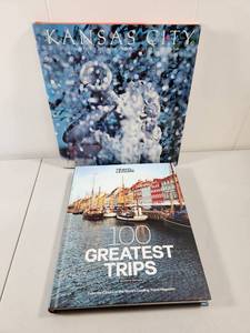 lot 270 image: Kansas City Coffee Table Book and 100 Greatest Trips Travel Guide Set