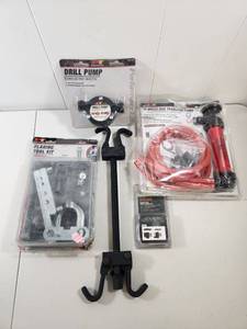 lot 302 image: Automotive Tool Bundle Set with Pumps and Accessories