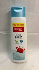 lot 11 image: Playtex Baby Fragrance Free Baby Lotion 12 FL OZ