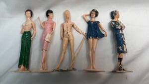 lot 44 image: 6 Campus Cuties Fashion Doll Collection (Set of 5 Figures) by Luis Marx 1964