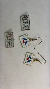 lot 67 image: Love Stamp Earring Sets