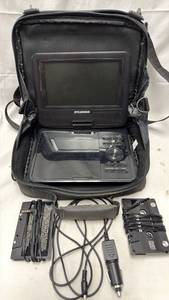 lot 105 image: Sylvania Portable DVD Player with Carrying Case and Accessories