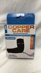 lot 128 image: Copper Care Elbow Compression Brace Support Sleeve