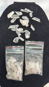 lot 144 image: Clear Quartz Crystal Collection Points and Rough Specimens