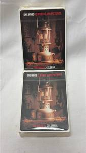 lot 166 image: Coleman Promotional Playing Cards - One Word Is Worth 1,000 Pictures (2 Decks)