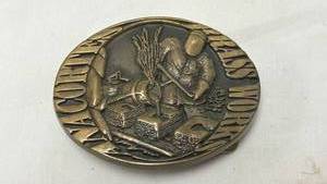 lot 171 image: Anacortes Brass Belt Buckle