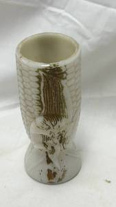 lot 181 image: White Milk Glass Corn Cob Vase