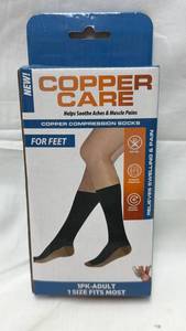 lot 201 image: Copper Care Compression Socks for Feet