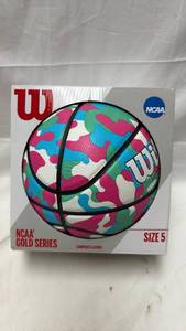 lot 215 image: Wilson NCAA Gold Series Camouflage Basketball Size 5