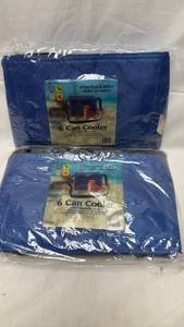 lot 237 image: 6 Can Cooler Bags with Adjustable Strap - Pack of 2