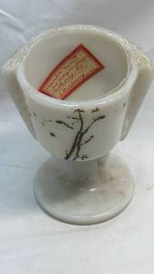 lot 285 image: Hand-Painted Porcelain Pitcher with Floral Design