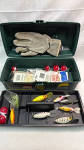 lot 304 image: Fishing Tackle Box Set with Lures and Accessories