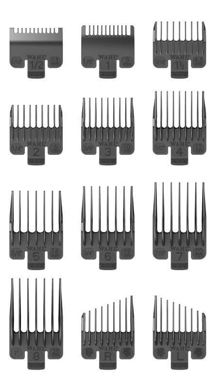 lot 57017 image: Wahl Clipper Guards with Comb and Scissors  - Retail $15
