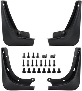 lot 46134 image: Mud Flaps Mud Splash Guard for 2016 2017 2018 2019 2020 2021 2022 2023 Tesla Model 3 No Drilling Required (Set of 4) - Retail $21