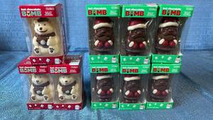 lot 2018 image: Frankford Hot Chocolate Bomb Collection - Holiday Themed 9 Piece Chocolate Set