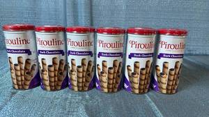 lot 2027 image: Pirouline Dark Chocolate Creme Filled Wafers 6-Pack