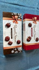 lot 2056 image: Russell Stover Chocolate Gift Box Set - Milk Chocolate Assortment and Pecan Delights